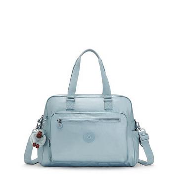 Plecaki Kipling Alanna Metallic Diaper Bag Turkusowe | PL 1974MQ